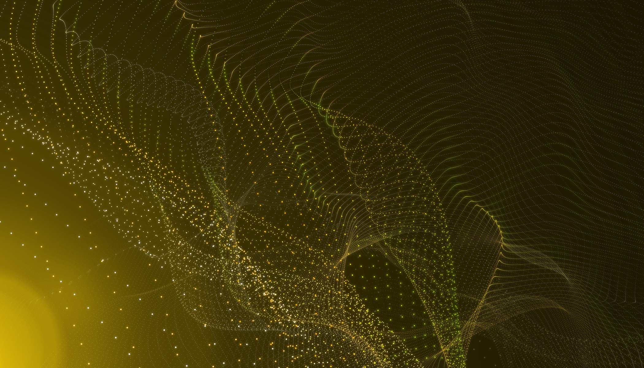 Sound Waves Background in Yellow Colored